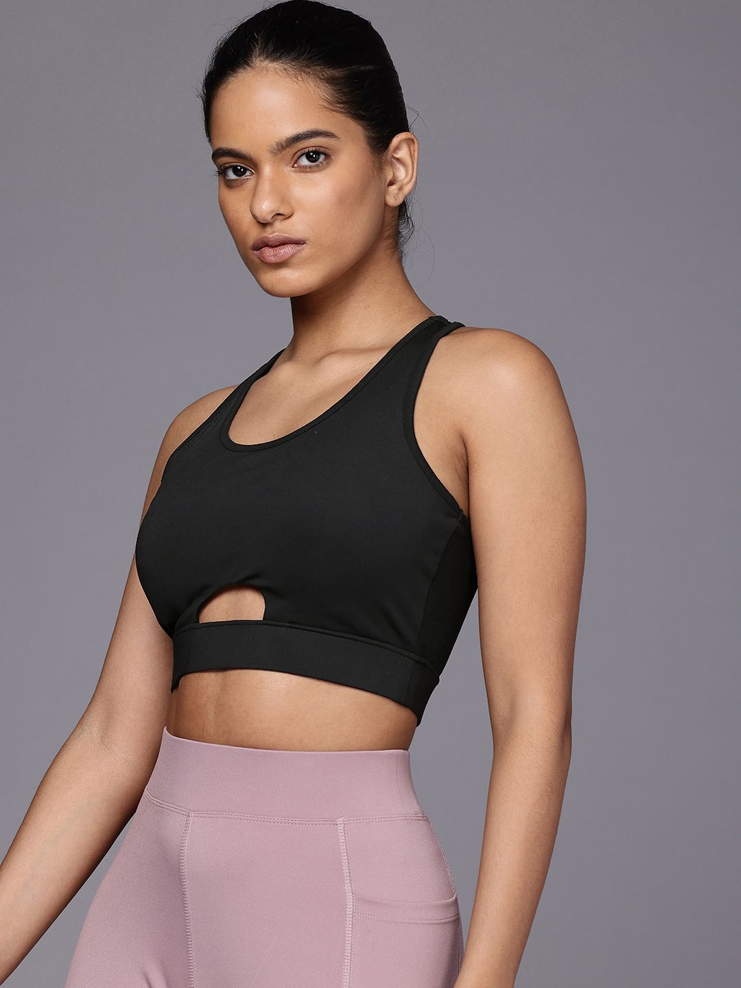 HRX by Hrithik Roshan PERFORMANCEBONDED Rapid-Dry Running Bra AW24_W_BA_KRS001_02