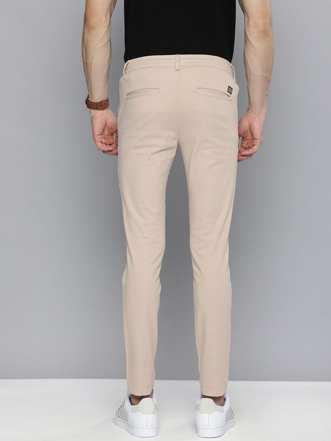 The Indian Garage Co Men Slim Fit Chinos Trousers