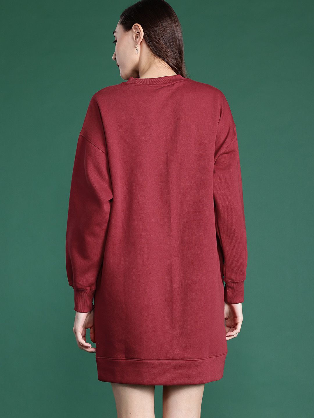 DressBerry Printed Mini Sweatshirt Dress