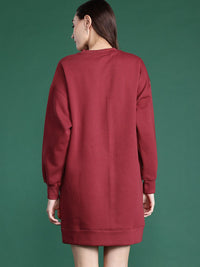 DressBerry Printed Mini Sweatshirt Dress