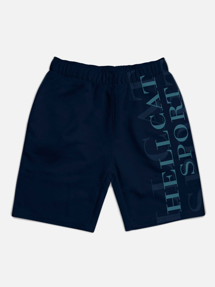 HELLCAT Boys Pack Of 3 Typography Printed Cotton Shorts