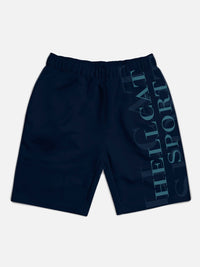 HELLCAT Boys Pack Of 3 Typography Printed Cotton Shorts