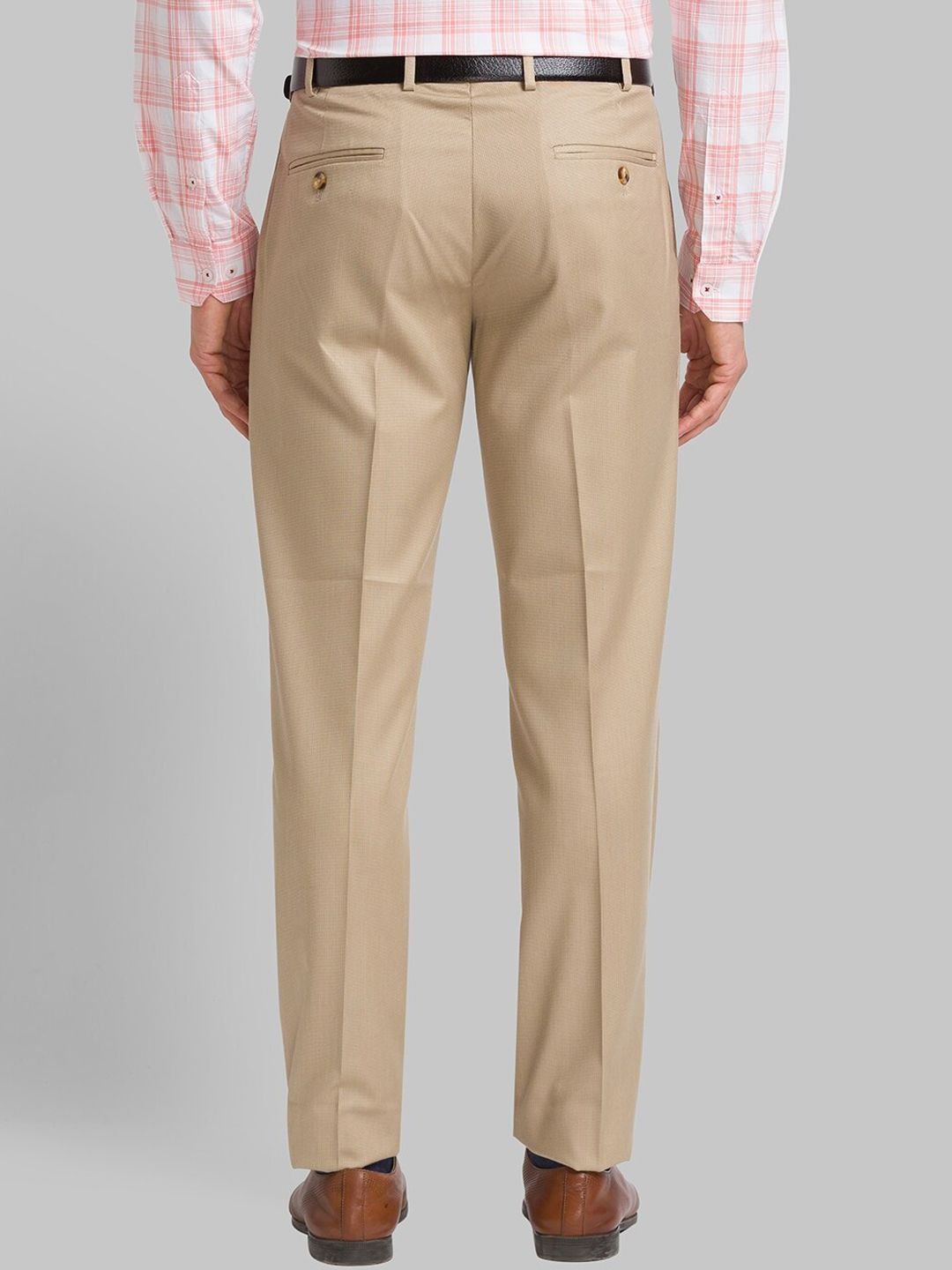 Park Avenue Men Super Slim Fit Plain Formal Trousers