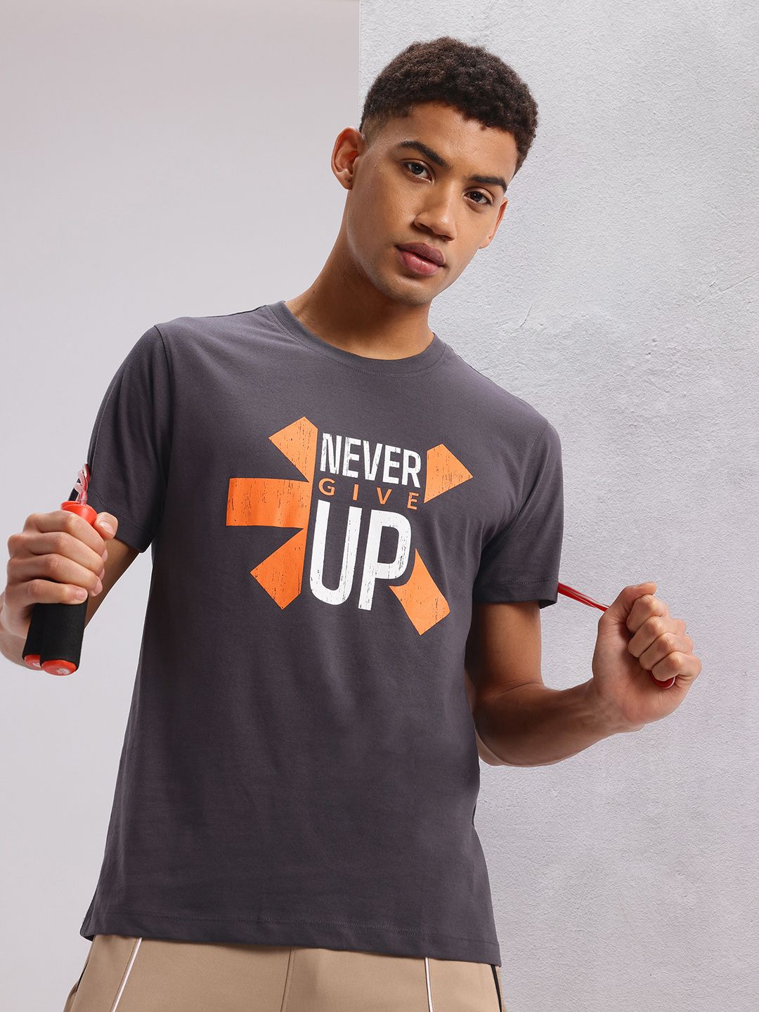 HRX by Hrithik Roshan Men Typography Printed T-shirt