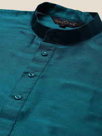 SOJANYA Kurta Lurus Kolar Mandarin Dengan Jaket Churidar & Nehru