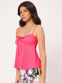 DressBerry Fashionista Iconic Shoulder Straps Textured Top