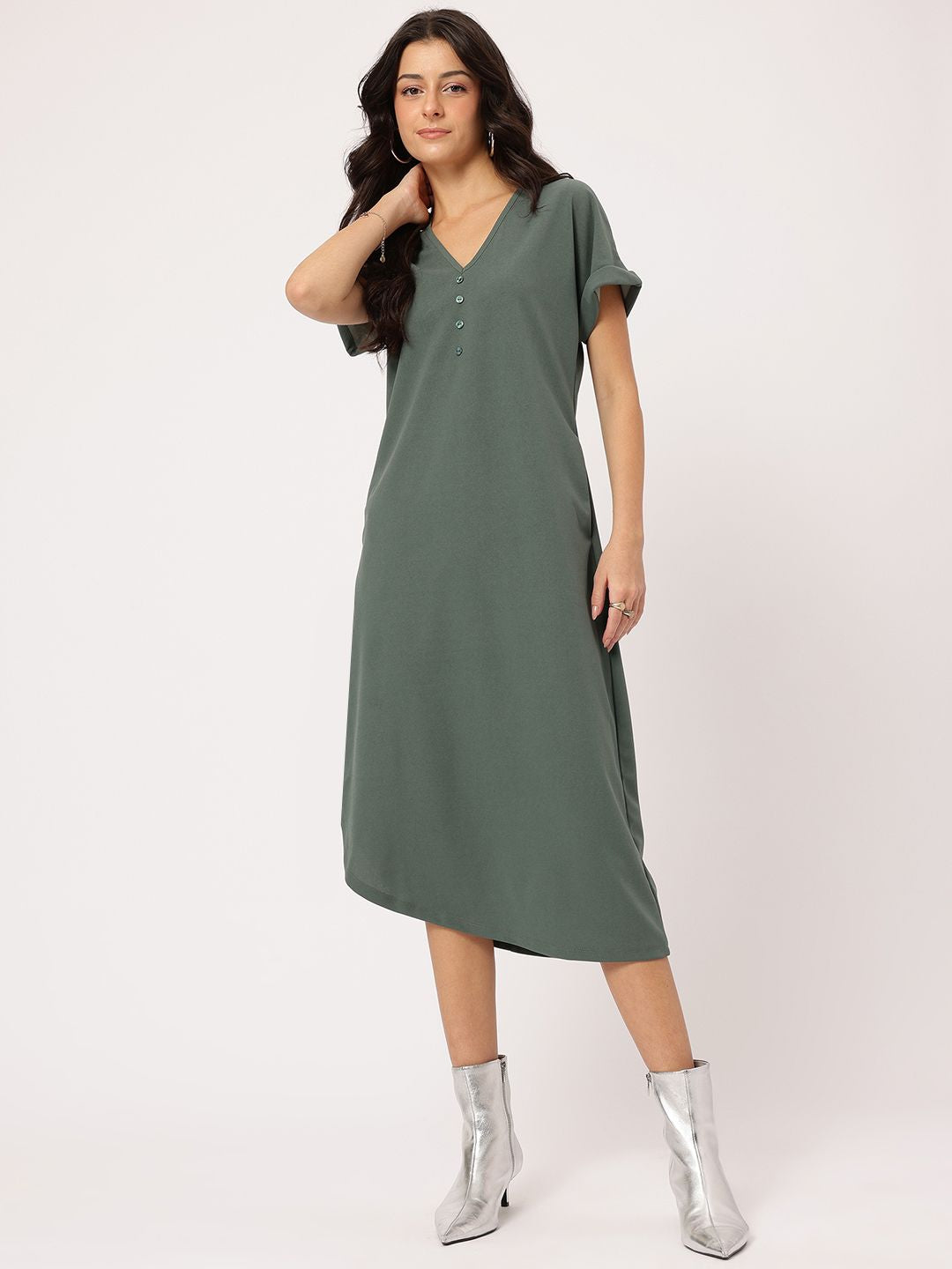 DressBerry Timeless Classics Extended Sleeves Sheath Dress