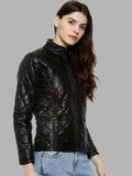 Kampus Sutra Mandarin Collar Windcheater Luar Selimut Jaket Puffer