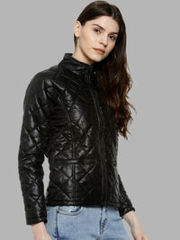 Kampus Sutra Mandarin Collar Windcheater Luar Selimut Jaket Puffer