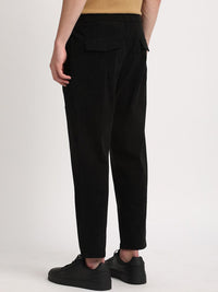 THE BEAR HOUSE Men Relaxed Loose Fit Corduroy Cotton Regular Trousers