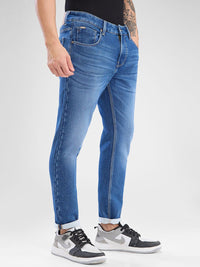 SPYKAR Men Slim Fit Mid Rise Light Fade Clean Look Stretchable Jeans