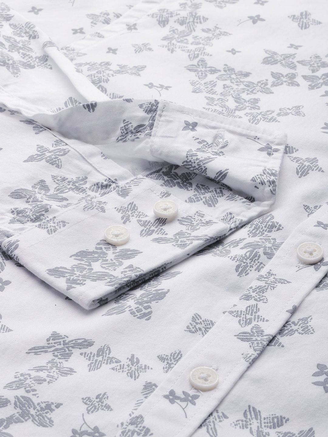 Being Human Classic Slim Fit Floral Printed Casual Shirt