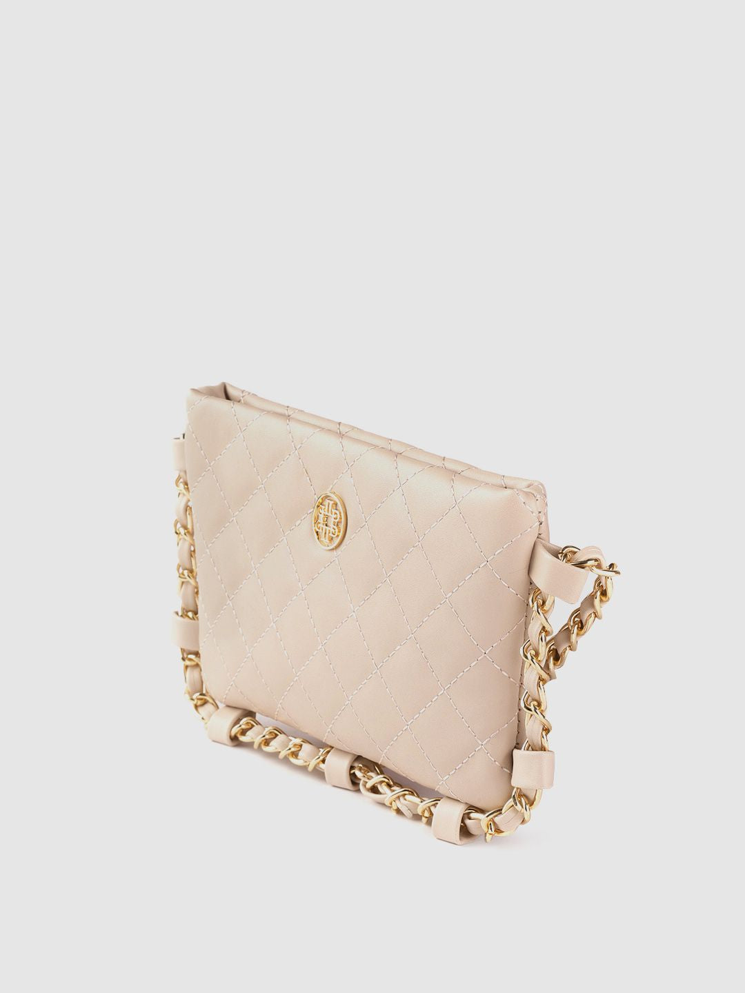 Lino Perros Gold-Toned Quilted Small Sling Bag