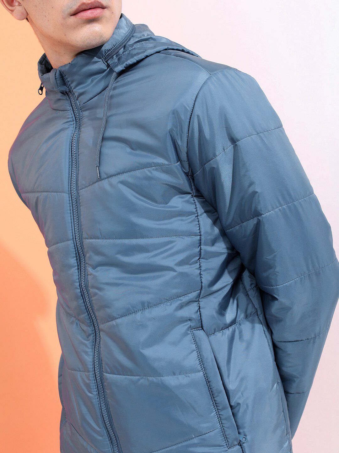 HIGHLANDER Men Blue Puffer Jacket