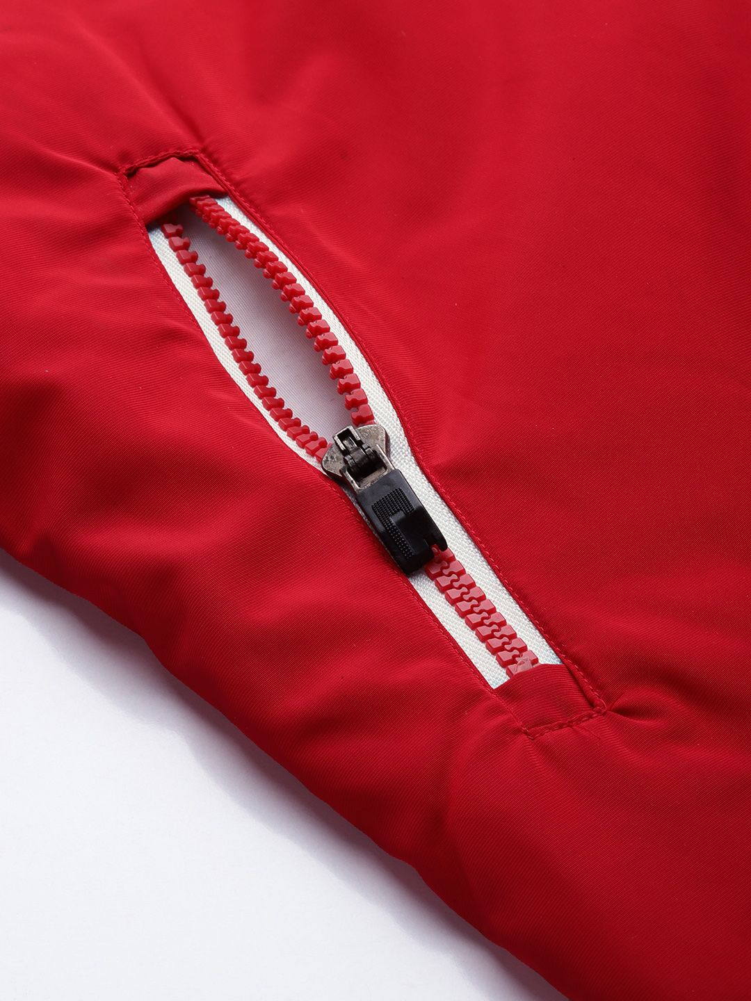 The Indian Garage Co Hooded Slim Fit Bomber Jacket with Zippered Insert Pockets