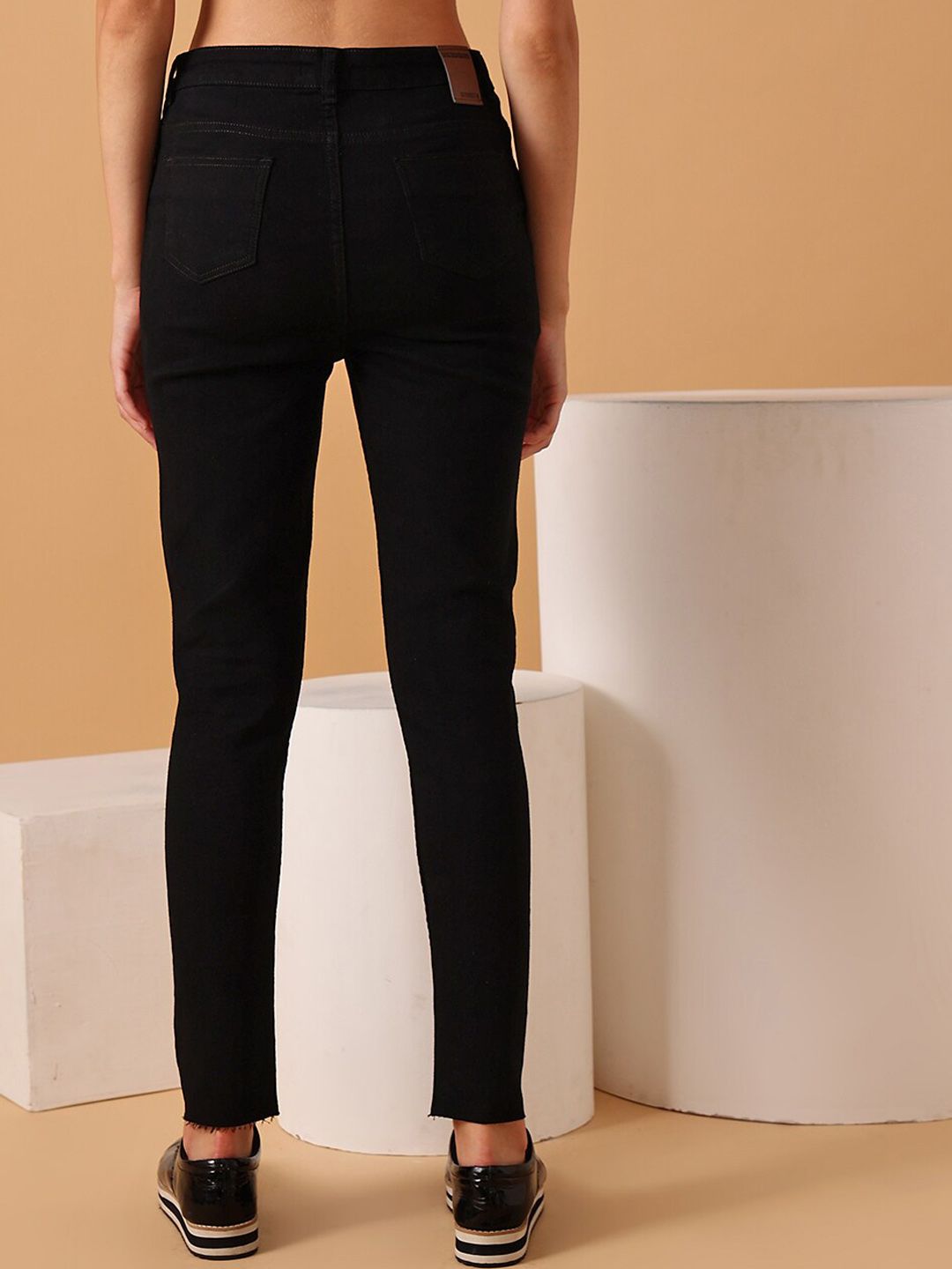 STREET 9 BASICS Women Narrow Slim Fit Clean Look Stretchable Jeans