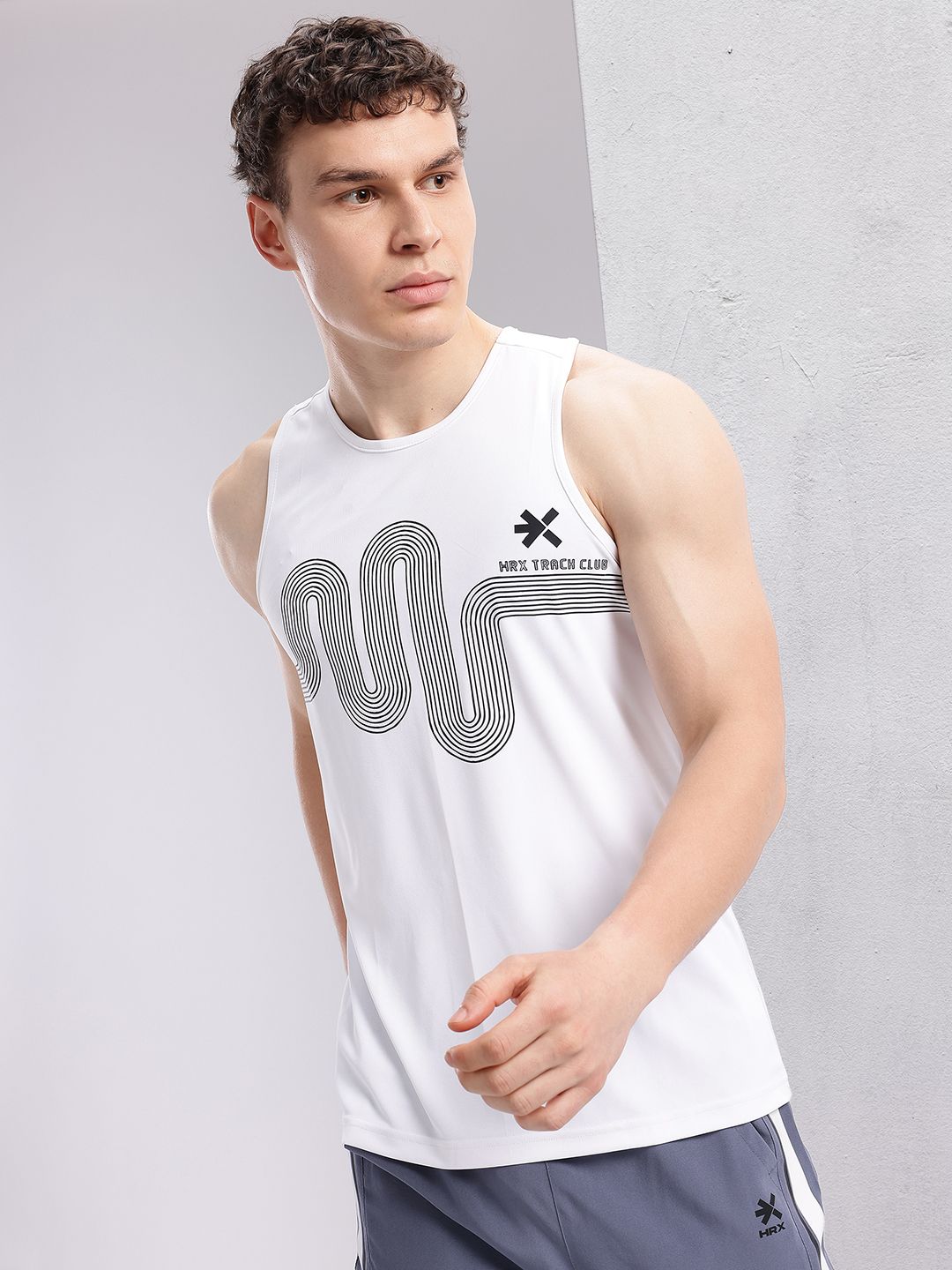 HRX by Hrithik Roshan Men Printed Rapid-Dry Running T-shirt