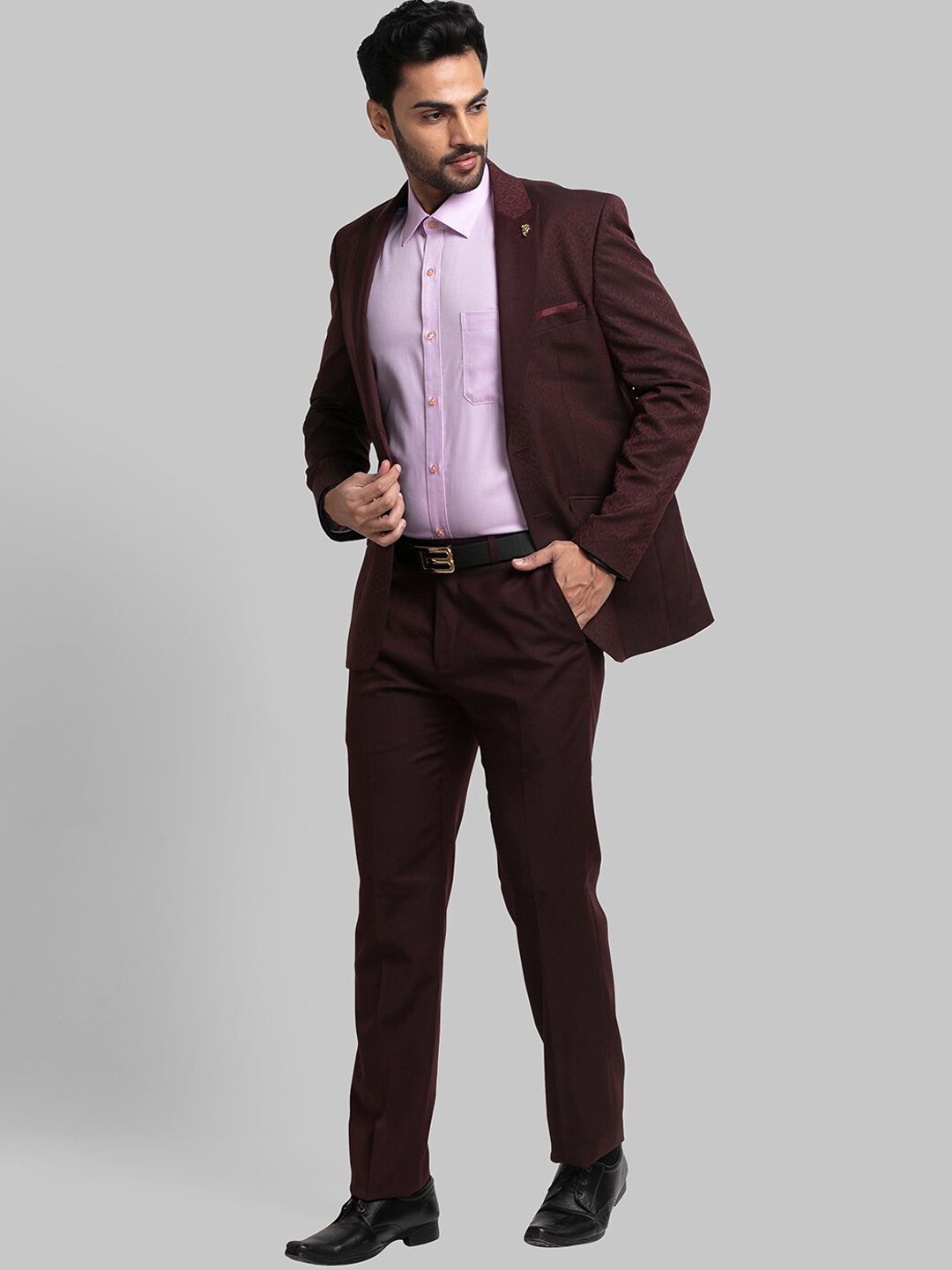 Raymond Men Reka Bentuk Sendiri Single Breasted Two Piece Formal Suit