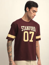 DILLINGER Men Short Sleeve Oversized Applique Printed Tshirt