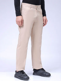 The Indian Garage Co Men Relaxed Fit Mid-Rise Pure Cotton Formal Trouser