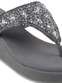 Metro Embellished Flatform Heels
