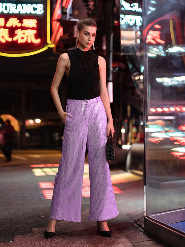 DressBerry Women Sequinned Trousers