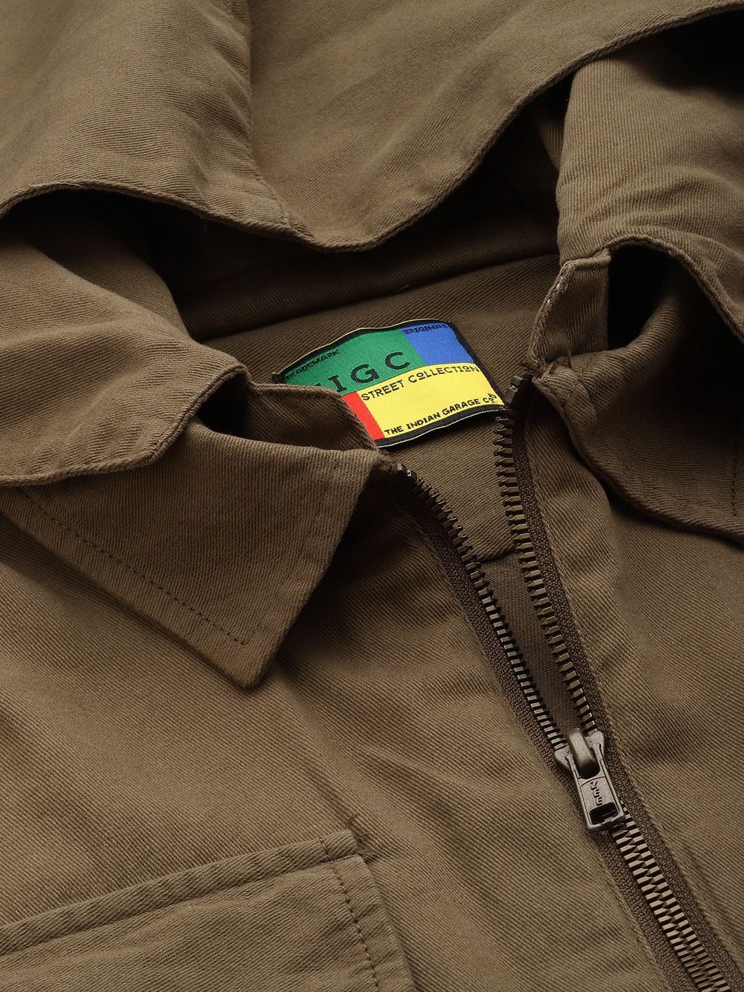 The Indian Garage Co Hooded Pure Cotton Casual Shirt