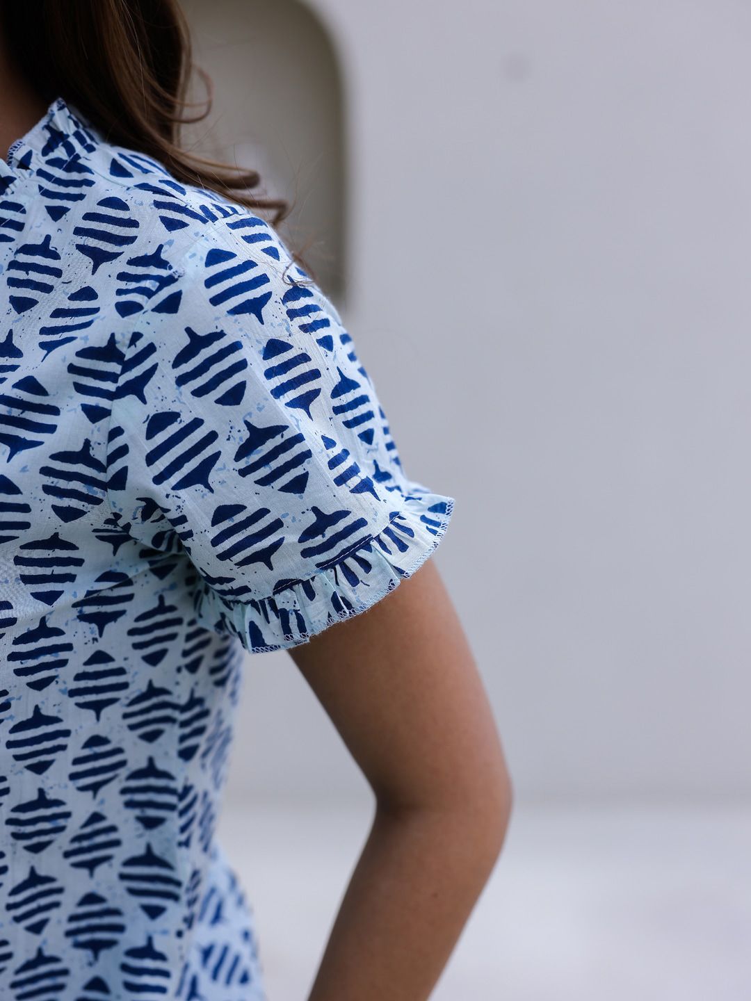 SANSKRUTIHOMES Ethnic Motifs Printed Pure Cotton Night suit