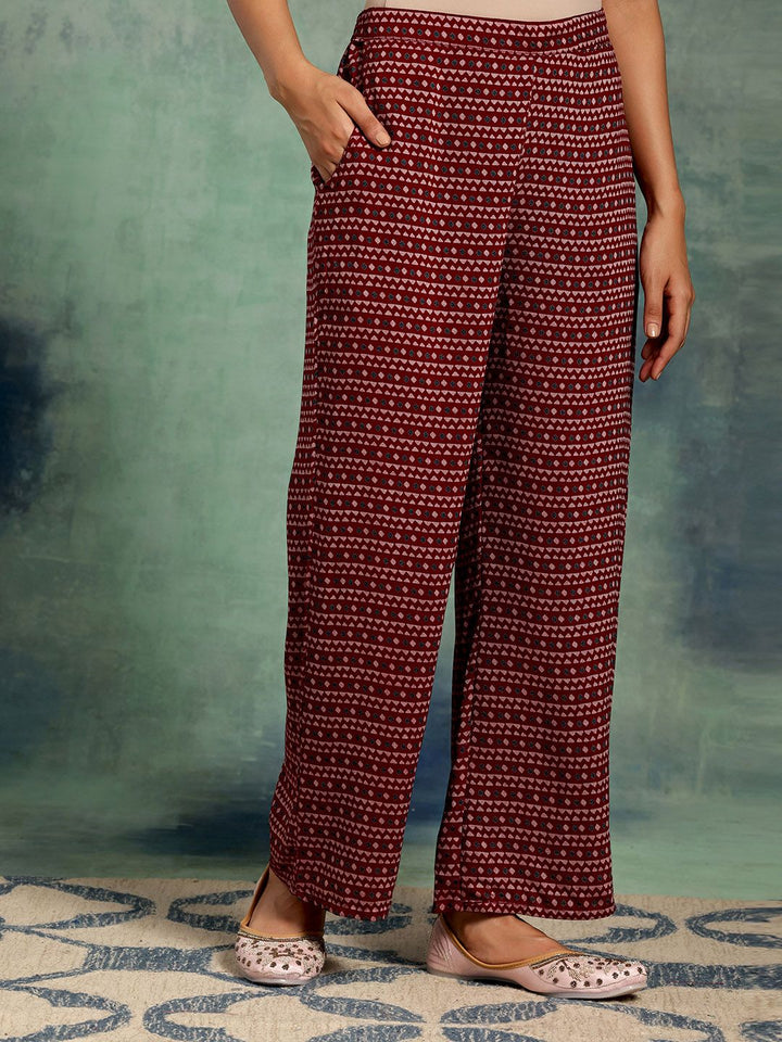 Libas Ethnic Motifs Printed Empire Gotta Patti Kurta with Palazzos & With Dupatta