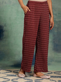 Libas Ethnic Motifs Printed Empire Gotta Patti Kurta with Palazzos & With Dupatta