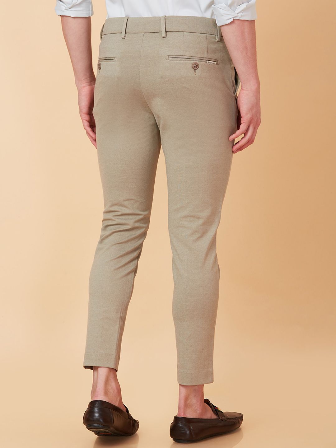 Being Human Men Mid Rise Easy Wash Cotton Chino Trousers