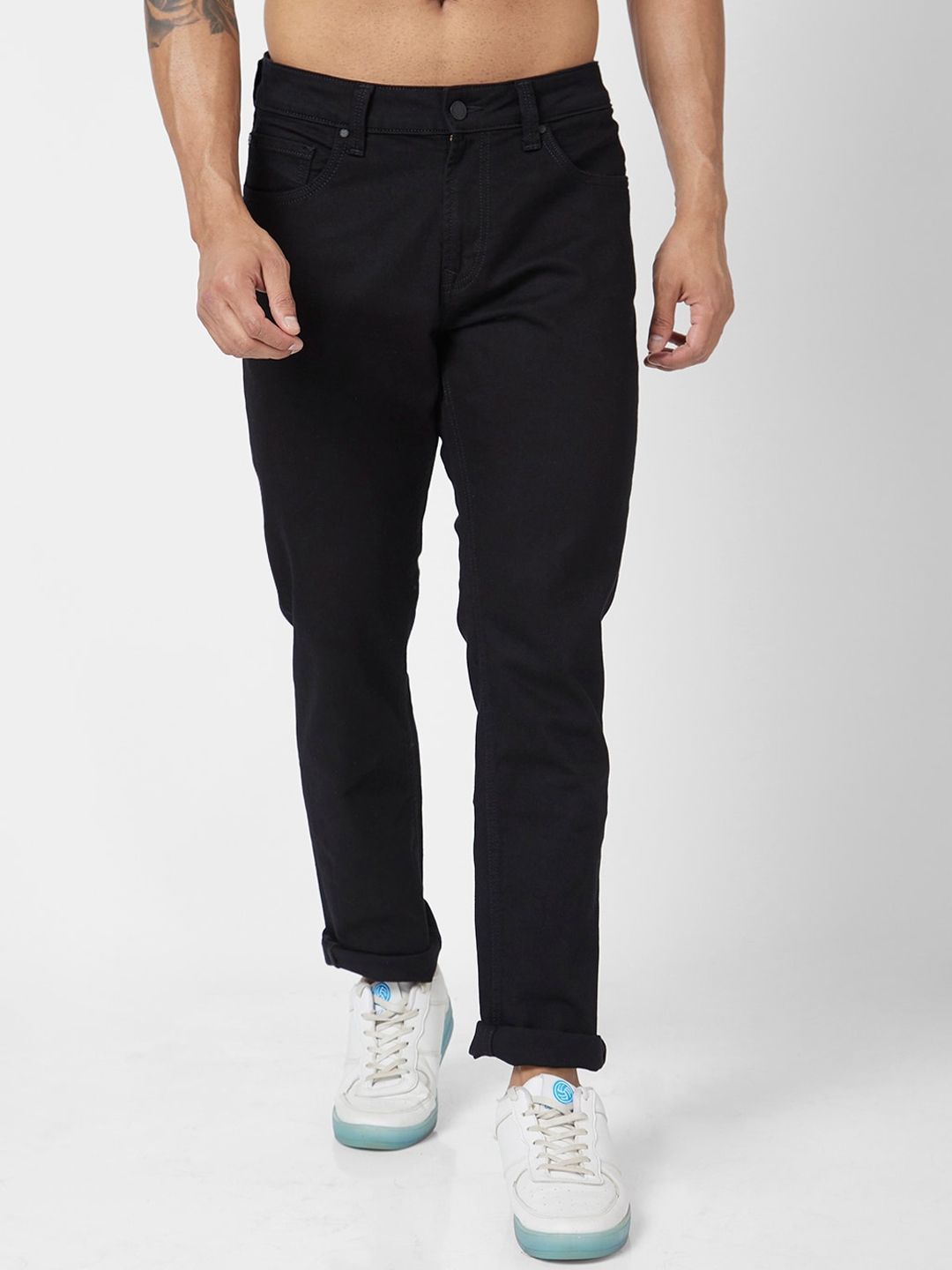 SPYKAR Men Skinny Fit Low-Rise Cotton Jeans