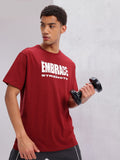 HRX by Hrithik Roshan Typography Printed Relaxed Fit Training T-shirt