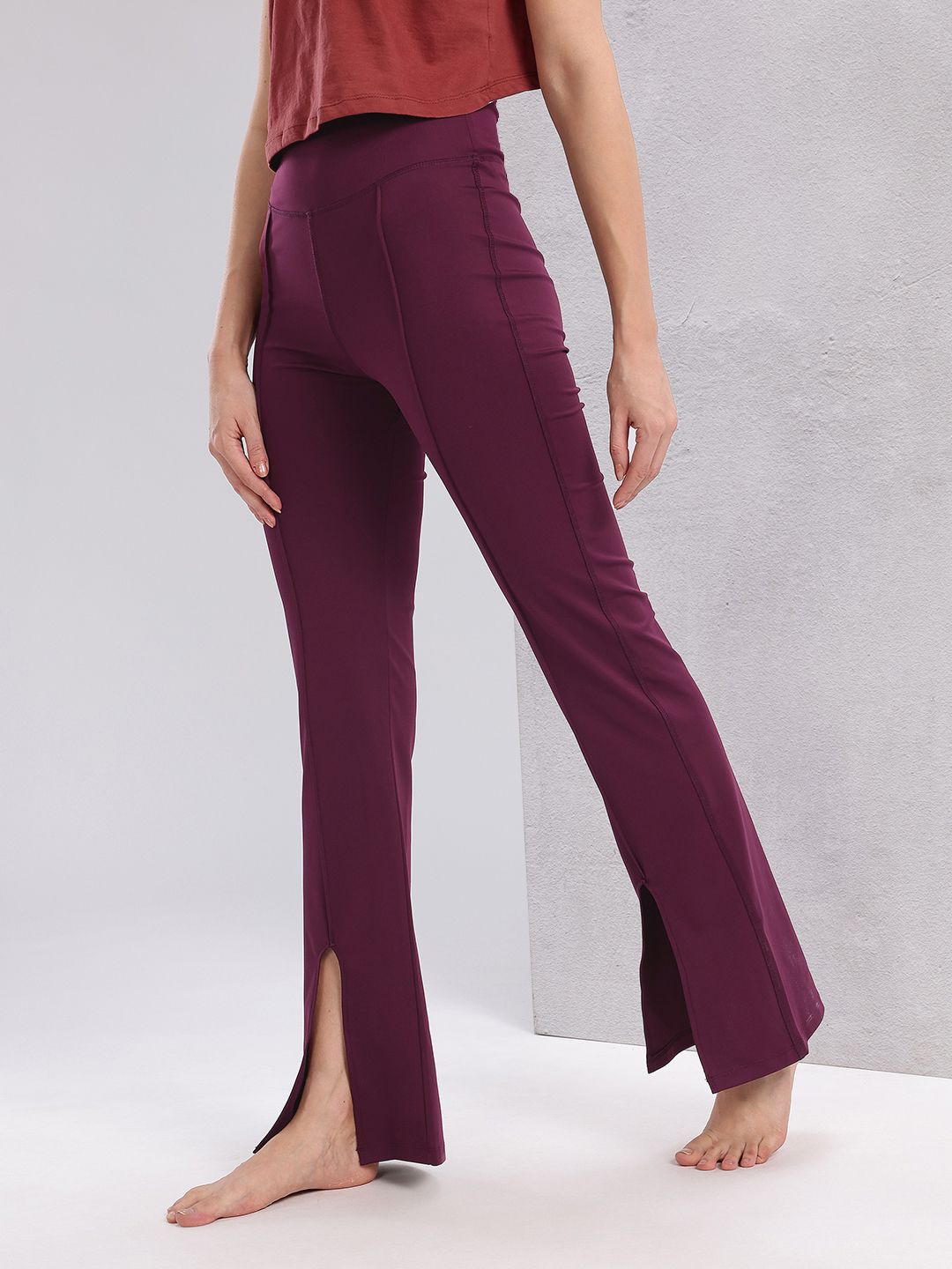 HRX by Hrithik Roshan Women Slit Hem Yoga Tights