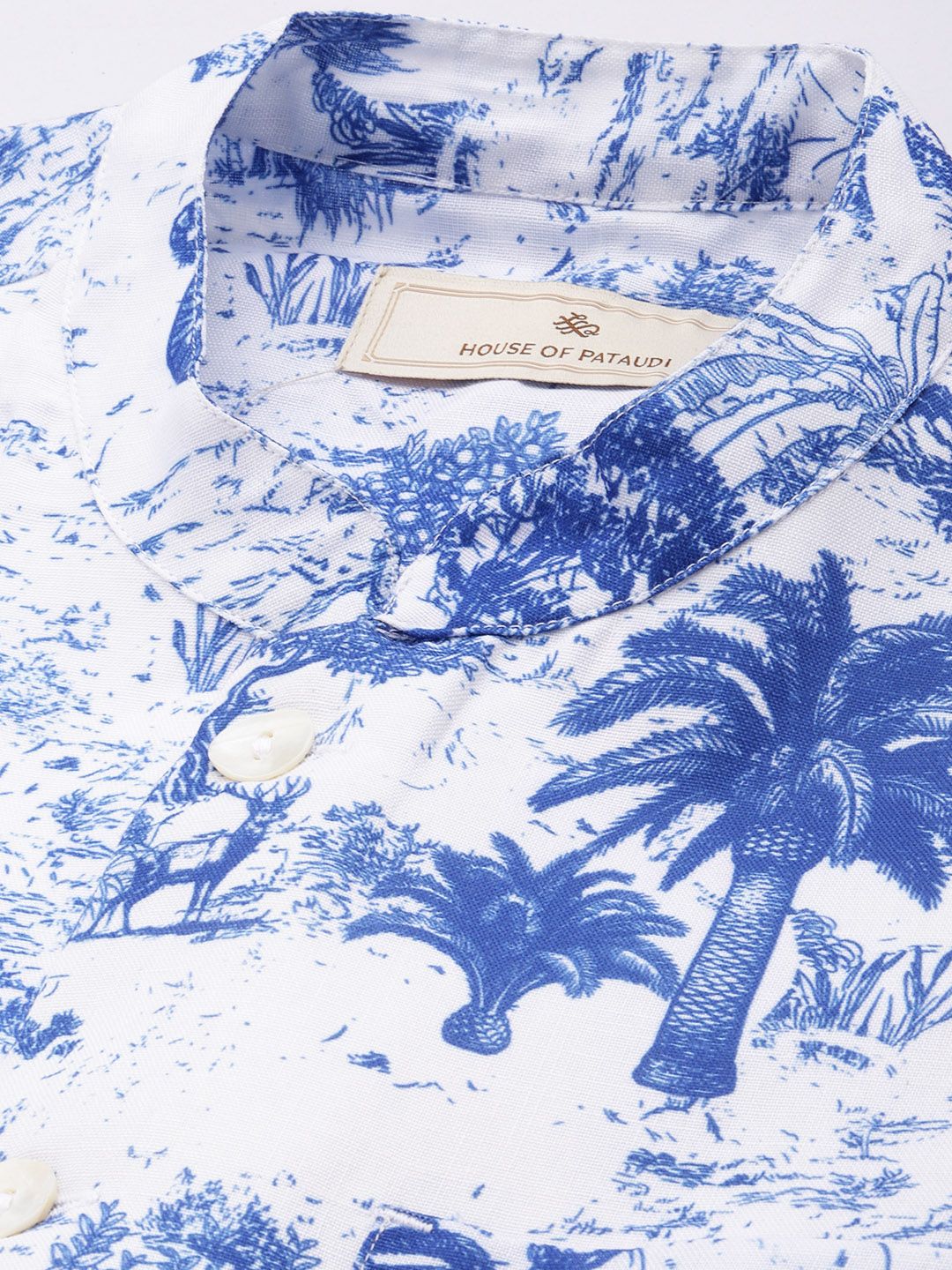 House of Pataudi Printed Rozana Nehru Jackets