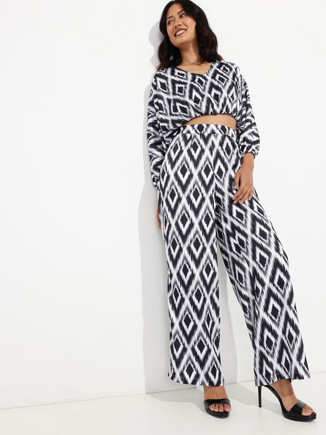 DressBerry Global Nomad Fusion Ikat Flared Trouser
