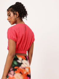 DressBerry The Off-Duty Blouson Crop Top