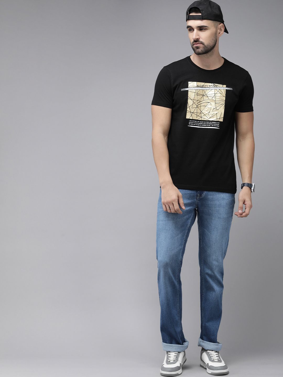 SPYKAR Men Rafter Bootcut Light Fade Stretchable Jeans