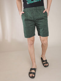 The Indian Garage Co Men Green Printed Pure Cotton Boxers 0620-BXR06-13
