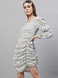 STREET 9 Black Crepe A-Line Dress