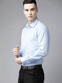 Park Avenue Pure Cotton Self-Design Slim Fit Formal Shirt
