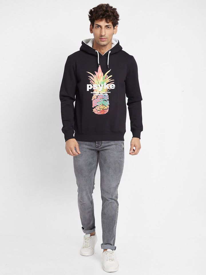Being Human Graphic Printed Hooded Cotton Pullover