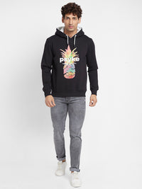 Being Human Graphic Printed Hooded Cotton Pullover