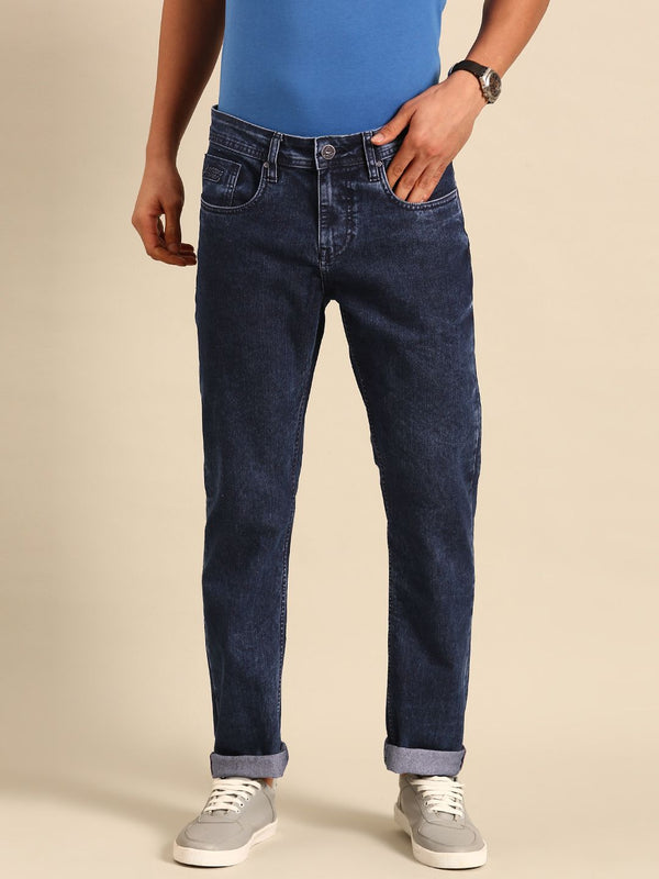 Being Human Men Mid-Rise Straight Fit Light Fade Stretchable Jeans