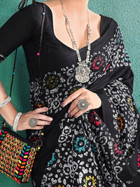 Saree mall Ethnic Motifs Printed Pure Cotton Block Print Saree