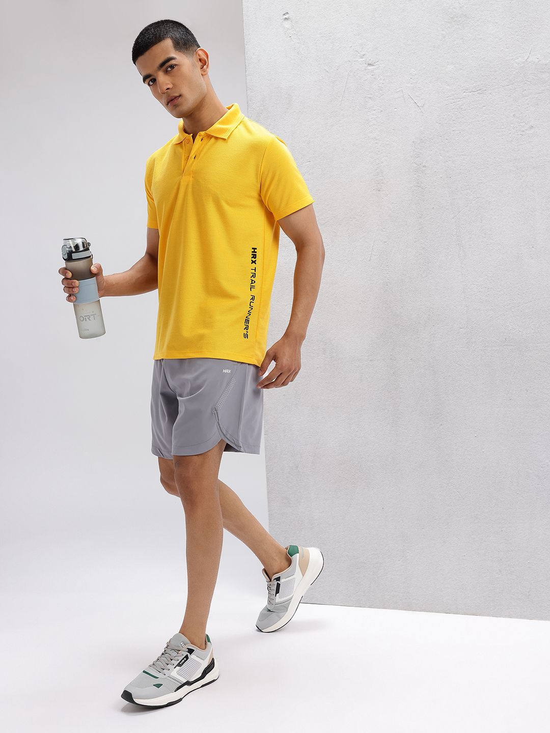 HRX by Hrithik Roshan Placement Print Polo Collar Running T-shirt