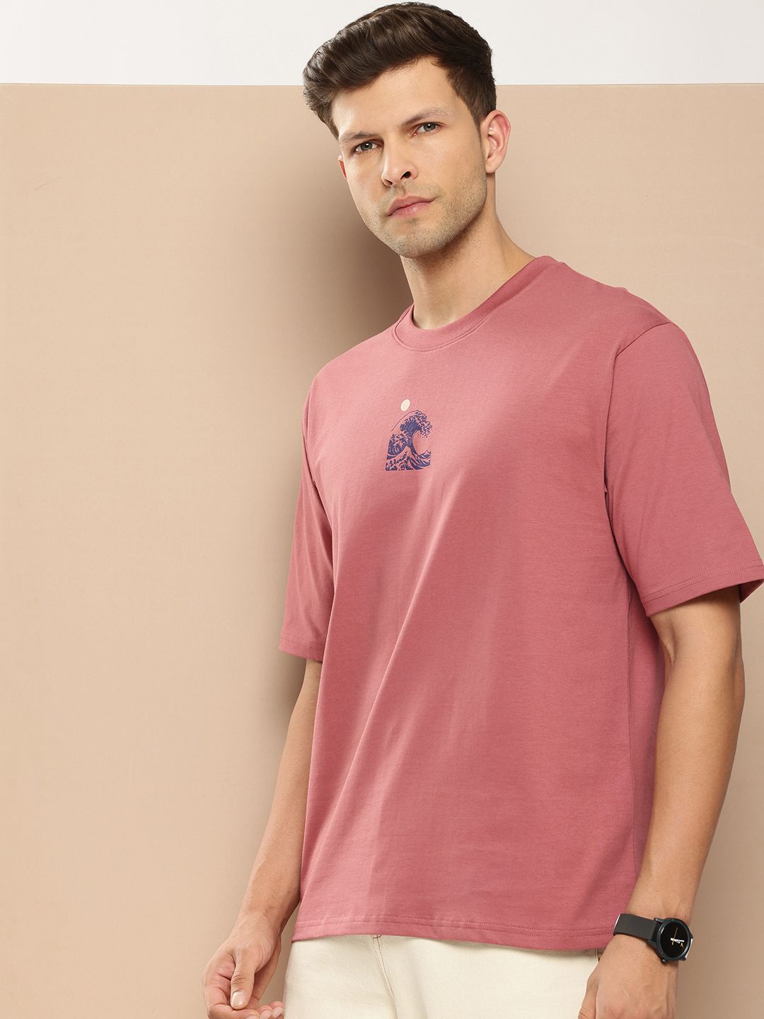 Difference of Opinion Men Printed Pure Cotton T-shirt