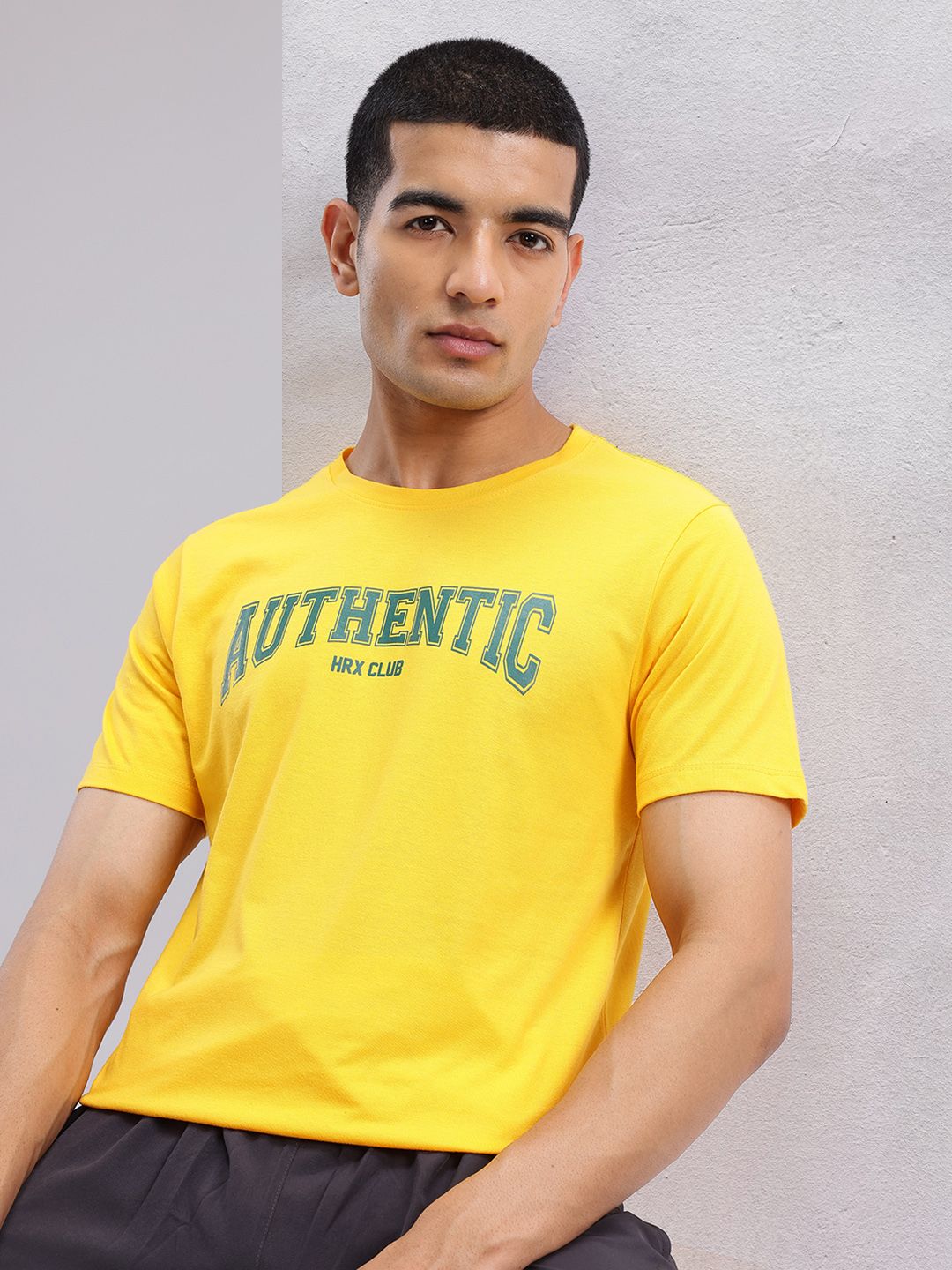 HRX by Hrithik Roshan Typography Print Round-Neck Lifestyle T-shirt
