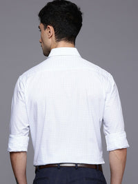 Raymond Slim Fit Micro Checks Pure Cotton Formal Shirt