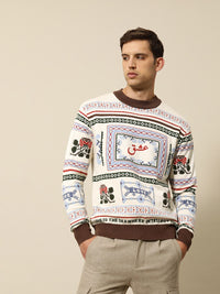 Mr Bowerbird Self Design Premium Love Oversized Fit Pullover Sweater